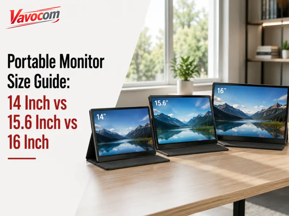 Portable Monitor Size Guide: 14 Inch vs 15.6 Inch vs 16 Inch